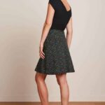 King Louie Border Skirt Elysee Black - La Vie en Rose Damesmode