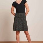 King Louie Border Skirt Elysee Black - La Vie en Rose Damesmode