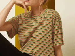 King Louie Boxy Tee Mistral Stripe Green Envy - La Vie en Rose Damesmode