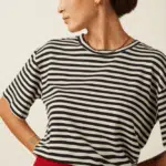 King Louie Boxy Top Chopito Stripe - La Vie en Rose Damesmode
