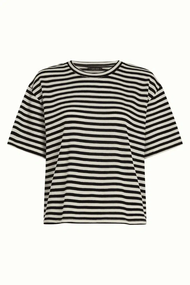 King Louie Boxy Top Chopito Stripe - La Vie en Rose Damesmode
