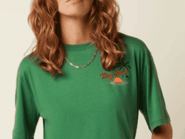 King Louie Boxy Top Placement Print Peapod Green