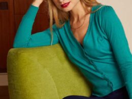 King Louie Cardi V Cocoon Dark Aqua - La Vie en Rose Damesmode