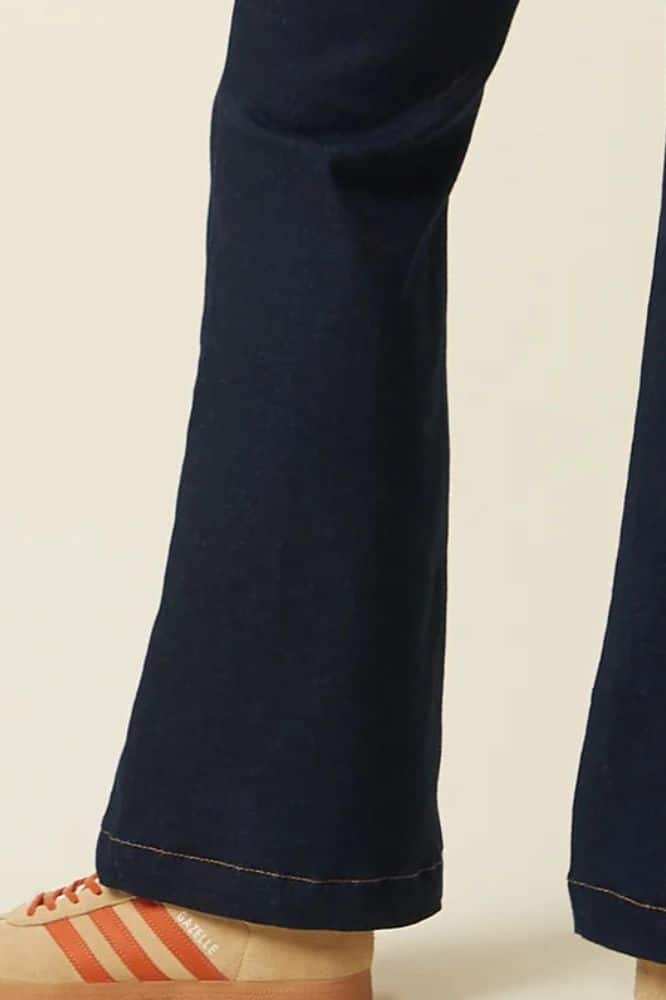 King Louie Chris Zip Pants Walker Denim GOTS Indigo Blue - La Vie en Rose Damesmode