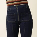 King Louie Chris Zip Pants Walker Denim GOTS Indigo Blue - La Vie en Rose Damesmode