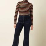 King Louie Chris Zip Pants Walker Denim GOTS Indigo Blue - La Vie en Rose Damesmode