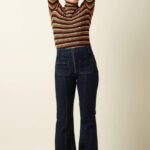 King Louie Chris Zip Pants Walker Denim GOTS Indigo Blue - La Vie en Rose Damesmode