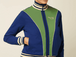 King Louie Colorblock Coljack Daytona Sweat Beacon Blue- La Vie en Rose Damesmode