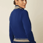 King Louie Colorblock Coljack Daytona Sweat Beacon Blue- La Vie en Rose Damesmode