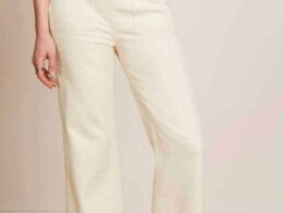 King Louie Debra Pants Retro Denim Ivory - La Vie en Rose Damesmode