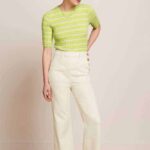 King Louie Debra Pants Retro Denim Ivory - La Vie en Rose Damesmode