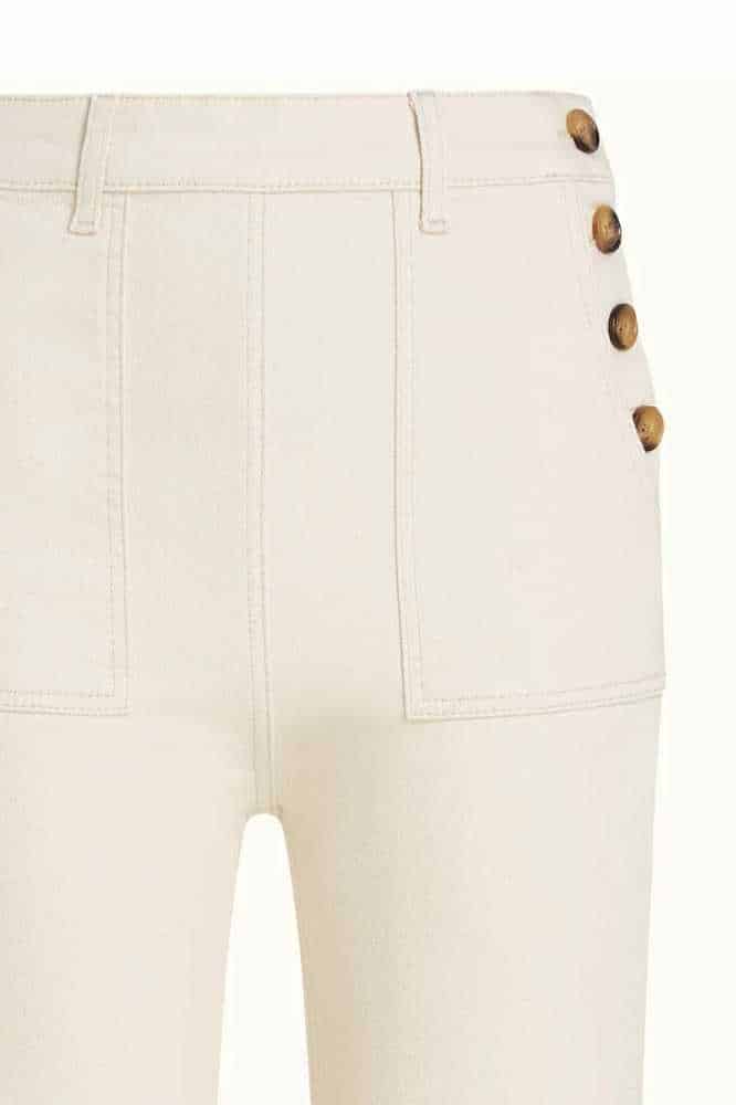 King Louie Debra Pants Retro Denim Ivory - La Vie en Rose Damesmode