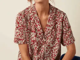 King Louie Elsie Blouse Paradis Chili Red