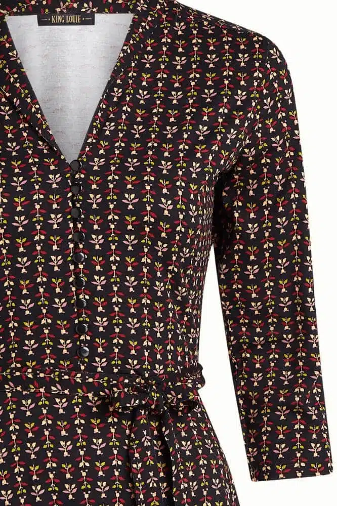 King Louie Emmy Dress Jangle Black - La Vie en Rose Damesmode (1)