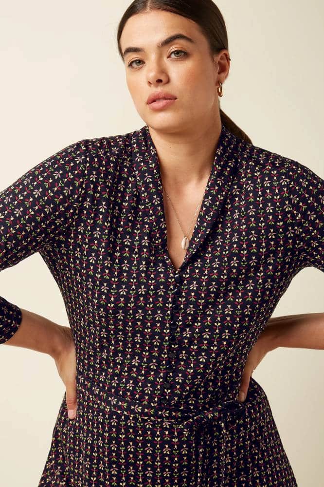 King Louie Emmy Dress Jangle Black - La Vie en Rose Damesmode (1)