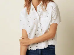 King Louie Evelina Blouse Brava BRoderie White