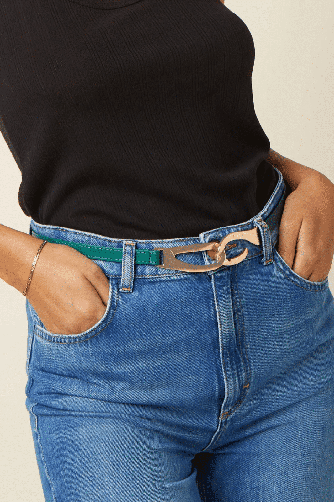 King Louie Fancy Belt Tree Green - La Vie en Rose Damesmode