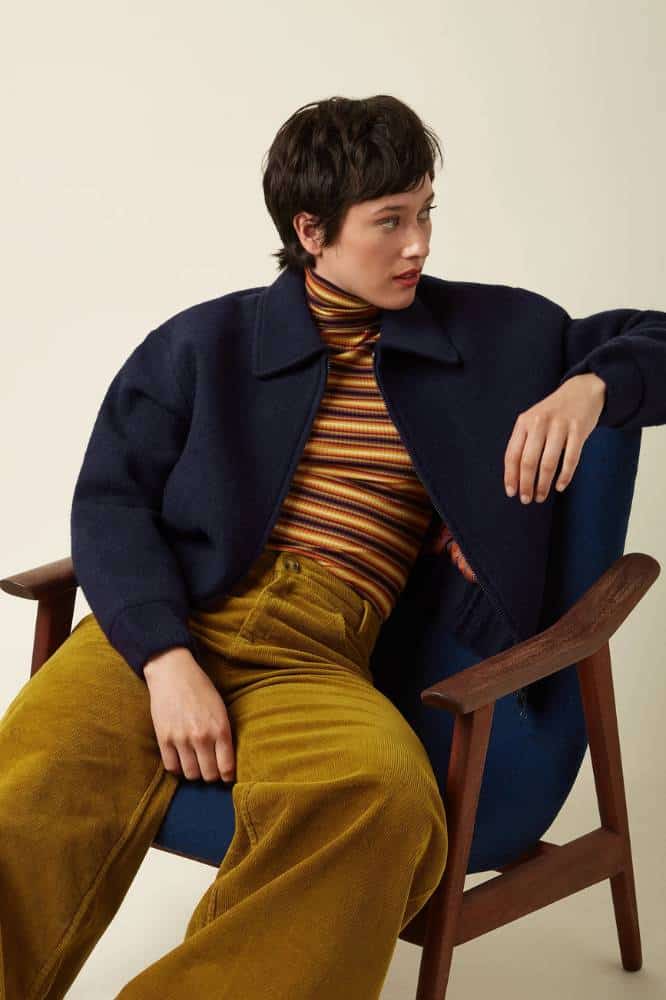 King Louie Fay Jacket Kennedy Evening Bue - La Vie en Rose Damesmode