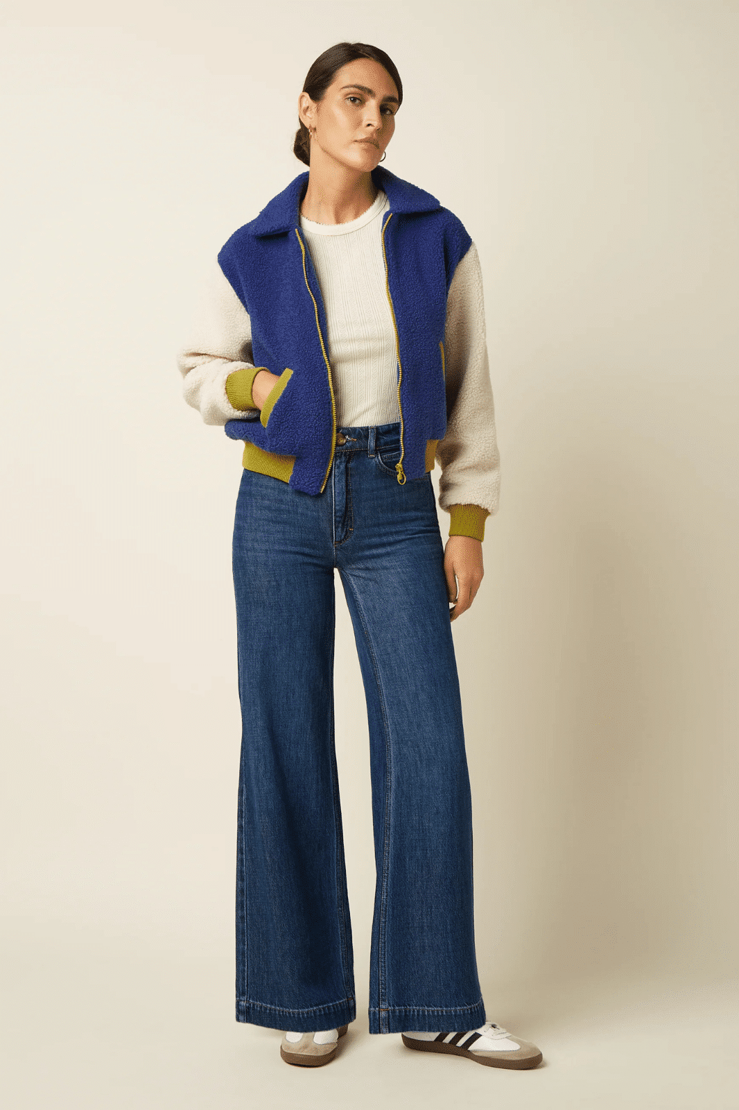 King Louie Fay Jacket Teddy Bluing - La Vie en Rose Damesmode