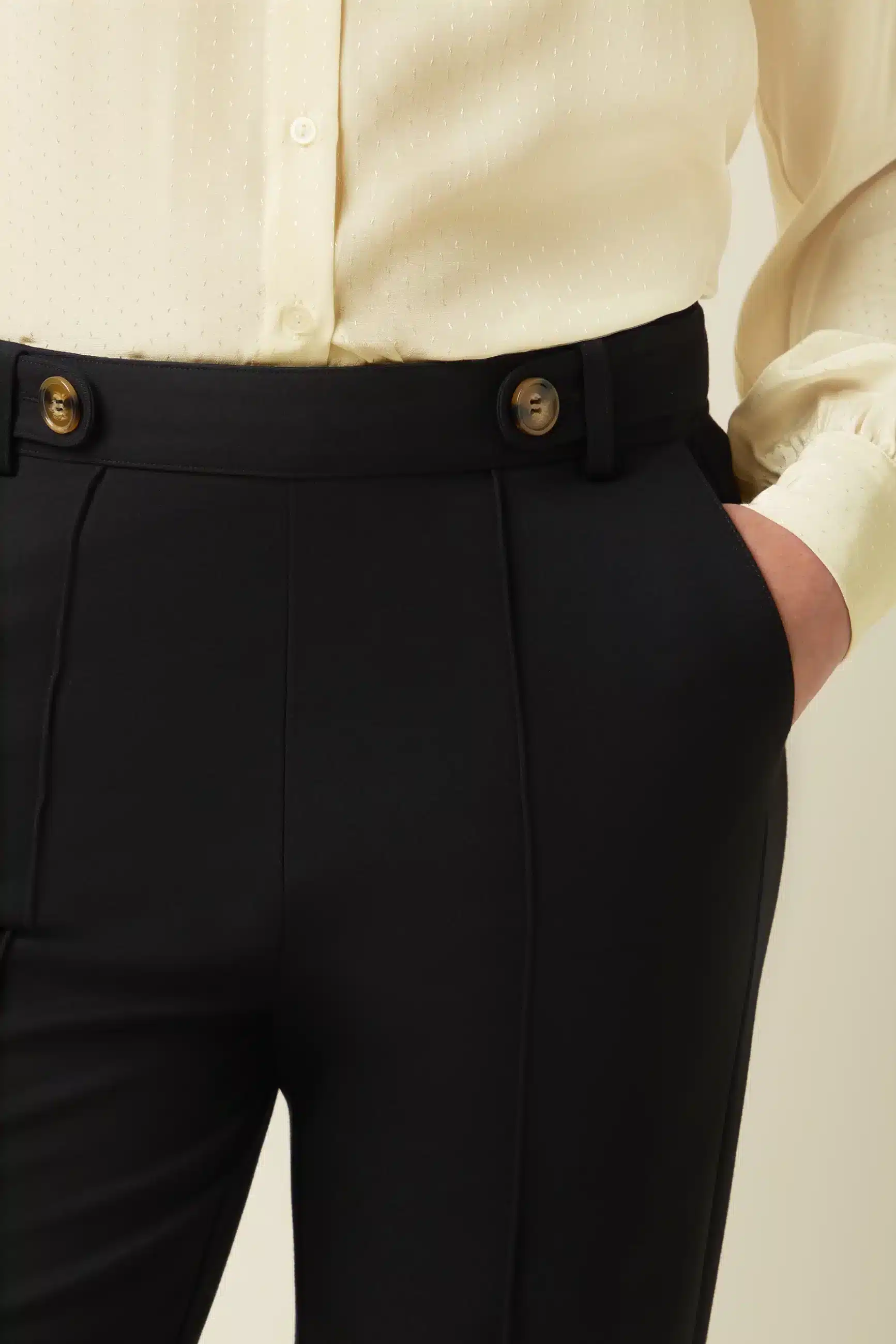 King Louie Garbo Pintuck Pants Uni Rodeo Black 10013001_6 (2)