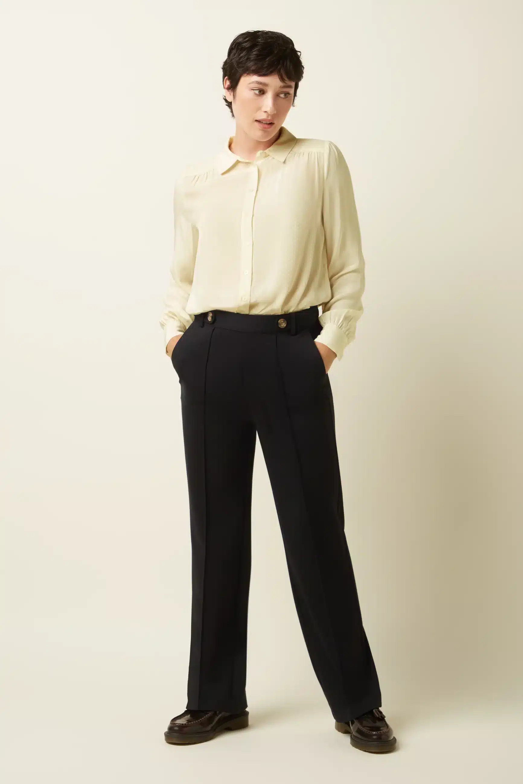 King Louie Garbo Pintuck Pants Uni Rodeo Black 10013001_6 (2)