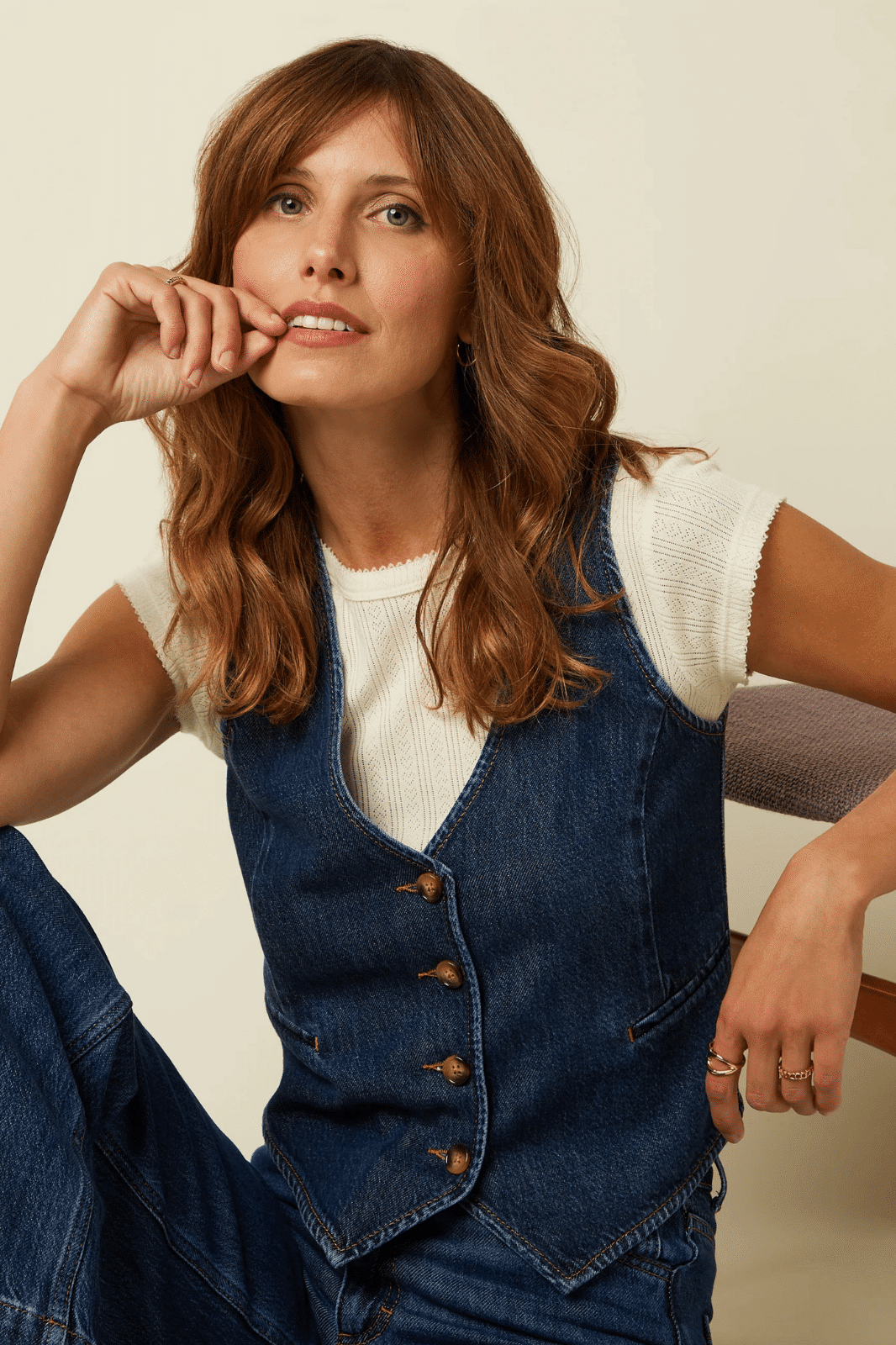 King Louie Gilet Playa Denim - La Vie en Rose Damesmode