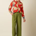 King Louie Irma Pants Fanna Woodbine Green - La Vie en Rose Damesmode (1)