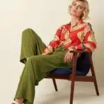 King Louie Irma Pants Fanna Woodbine Green - La Vie en Rose Damesmode (1)