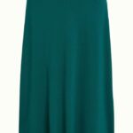 King Louie Juno Midi Skirt Milano Crepe Spruced Green - La Vie en Rose Damesmode