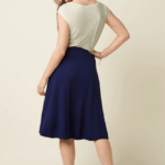 King Louie Juno Skirt Milano Crepe Beacon Blue - La Vie en Rose Damesmode