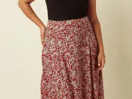 King Louie Laia Skirt Paradise Chili Red