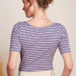King Louie Lily Surf Stripe Baja Blue - La Vie en Rose Damesmode