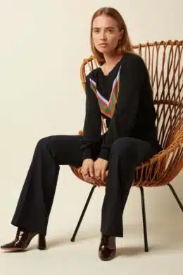 King Louie Livia Pants Marple Black - La Vie en Rose Damesmode