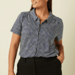 King Louie Maisie Blouse Blizzy - La Vie en Rose Damesmode