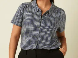 King Louie Maisie Blouse Blizzy - La Vie en Rose Damesmode