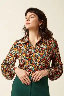 King Louie Maisie Blouse Mauve - La Vie en Rose Damesmode