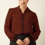 King Louie Maisie Blouse Moire Black