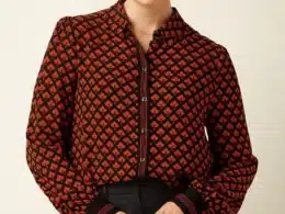 King Louie Maisie Blouse Moire Black