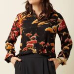 King Louie Maisie Blouse Neve Black - La Vie en Rose Damesmode