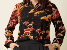 King Louie Maisie Blouse Neve Black - La Vie en Rose Damesmode