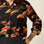 King Louie Maisie Blouse Neve Black - La Vie en Rose Damesmode