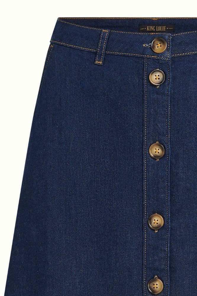 King Louie Marie Skirt Onyx Denim - La Vie en Rose Damesmode (1)