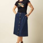 King Louie Marie Skirt Onyx Denim - La Vie en Rose Damesmode (1)