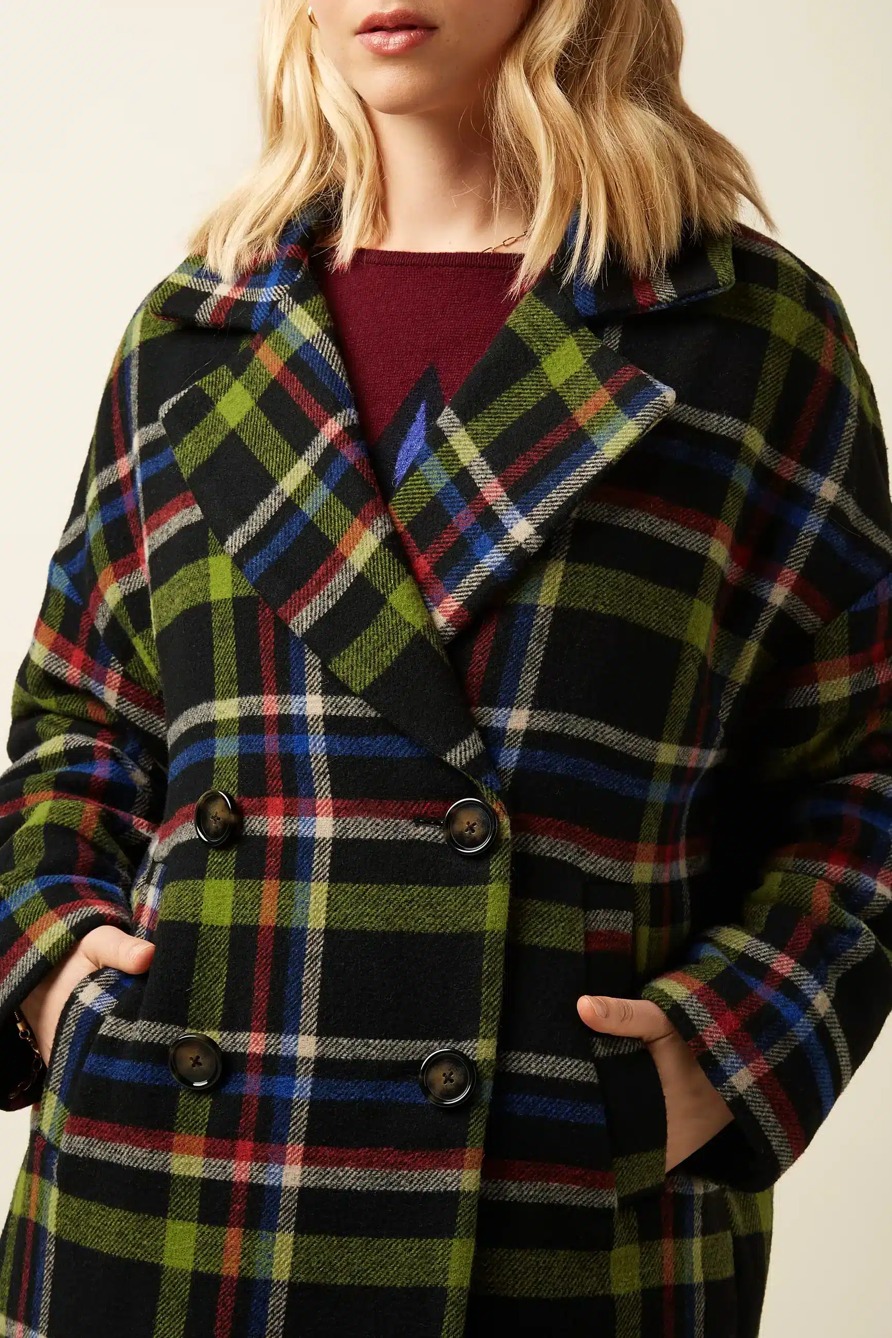 King Louie Nia Coat Karly Check Black