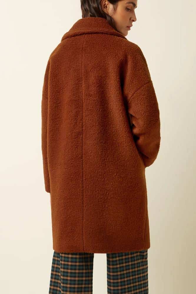 King Louie Nia Coat Nerlino Patina Brown - La Vie en Rose Damesmode