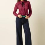 King Louie Paige Pants Walker Denim Indigo Blue GOTS- La Vie en Rose Damesmode