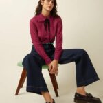 King Louie Paige Pants Walker Denim Indigo Blue GOTS- La Vie en Rose Damesmode