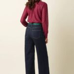 King Louie Paige Pants Walker Denim Indigo Blue GOTS- La Vie en Rose Damesmode