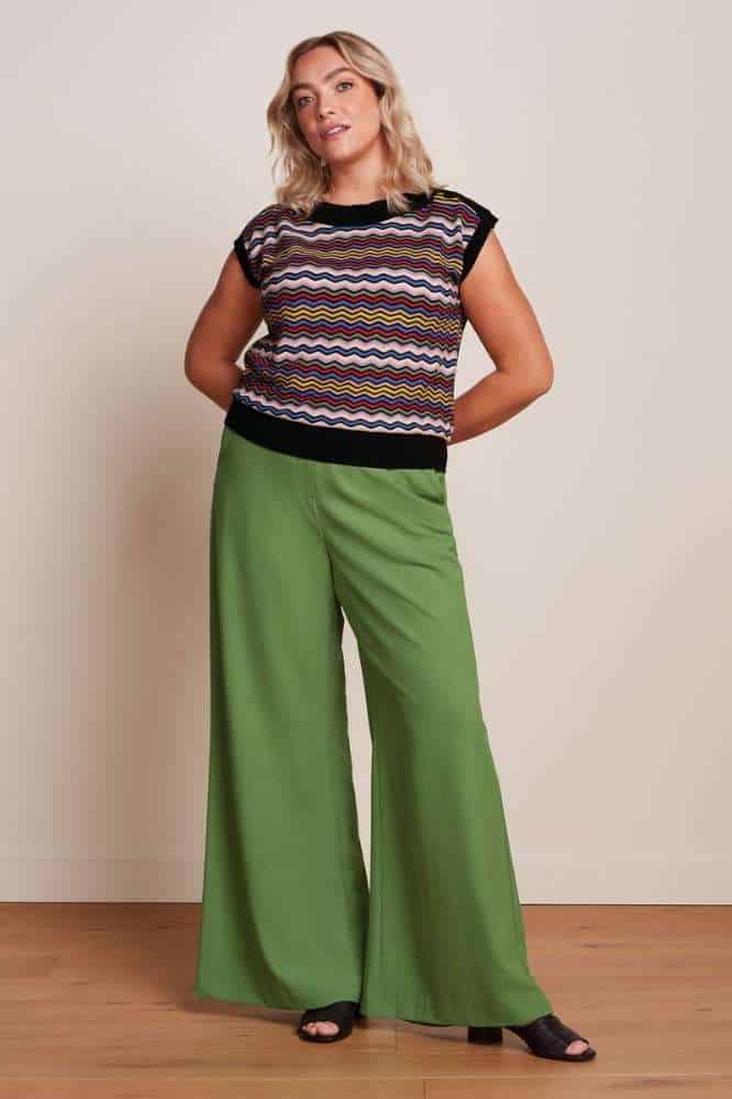 King Louie Peppa Pants Timba Jade Green - La Vie en Rose Damesmode