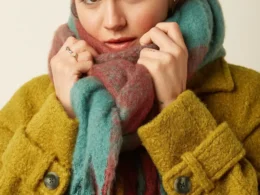 King Louie Scarf Check 2-Tone Rio Red